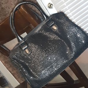 Black Express Sparkle duffle bag